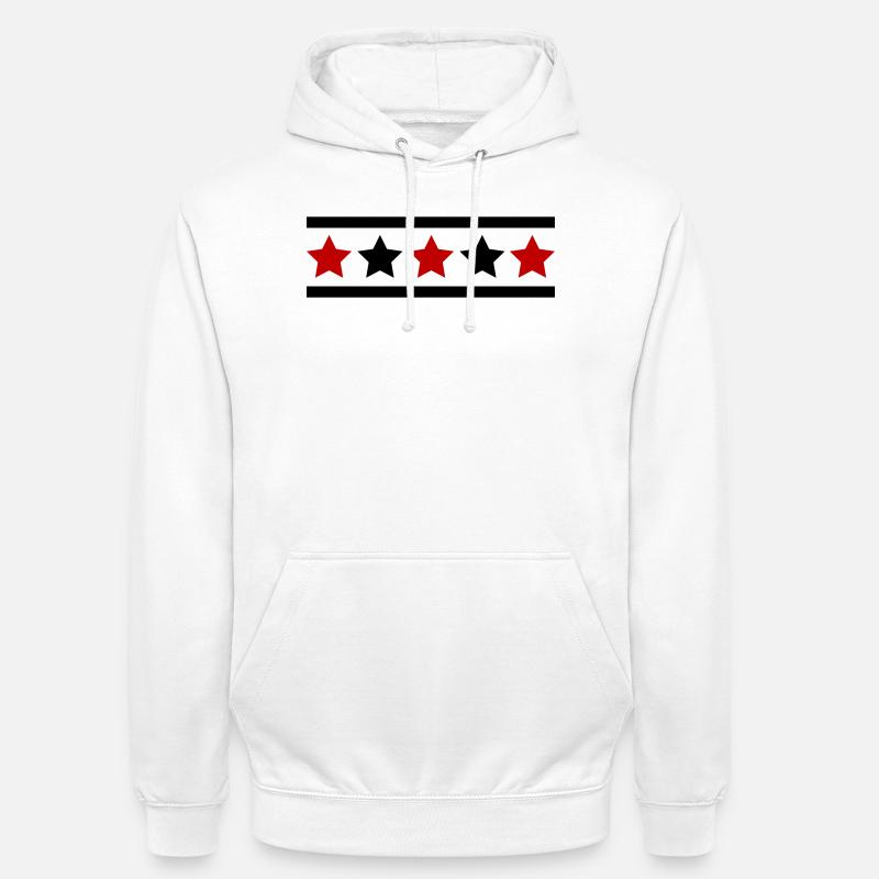 Star Pattern - Unisex Hoodie - white