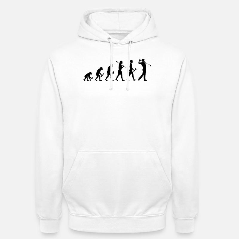 Evolution Golfer Golf - Sweat-shirt à capuche unisexe - blanc