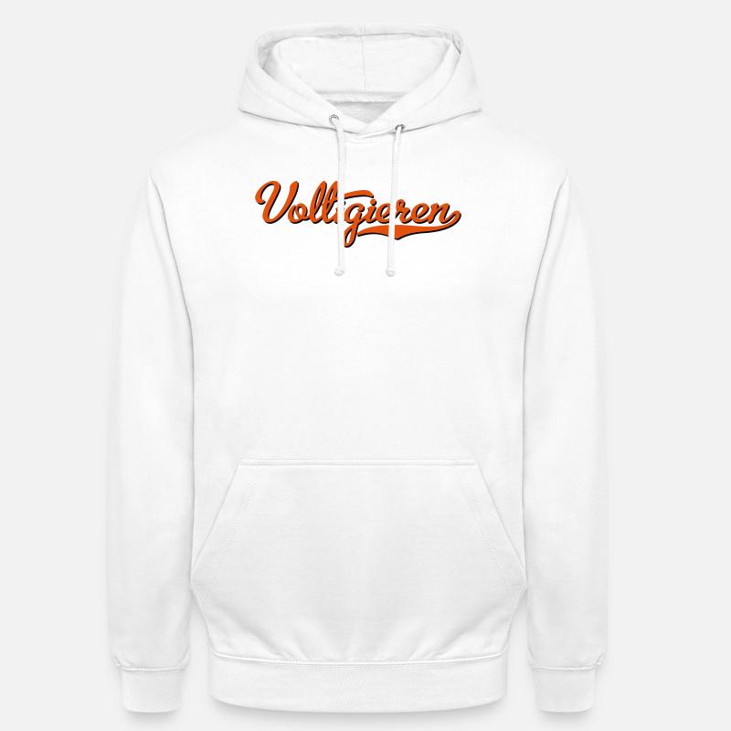 2541614 15344115 voltigage - Sweat-shirt à capuche unisexe - blanc