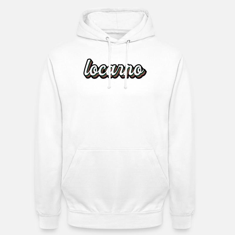 Locarno Regenbogen Script - Unisex Hoodie - Weiß
