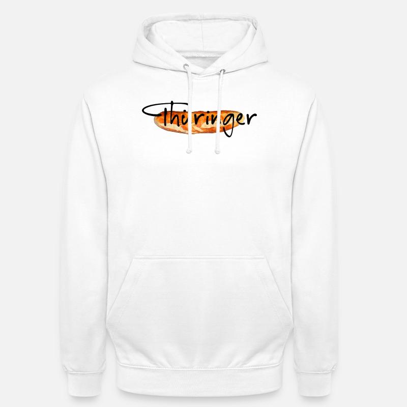 Bratwurst de Thuringe - Sweat-shirt à capuche unisexe - blanc