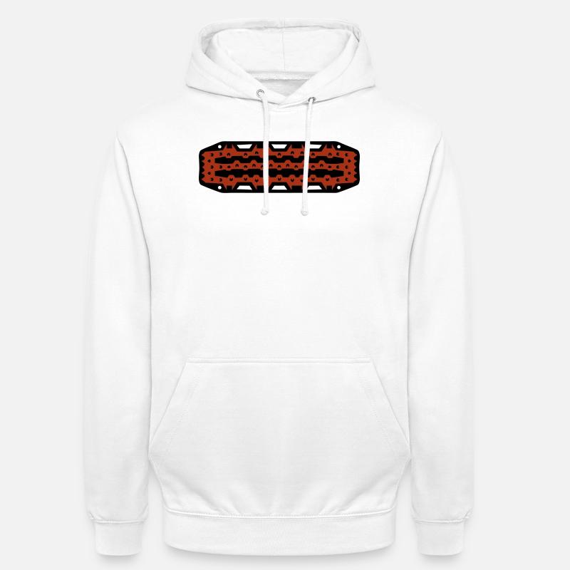 Boue 4x4 en sable tout-terrain - Sweat-shirt à capuche unisexe - blanc