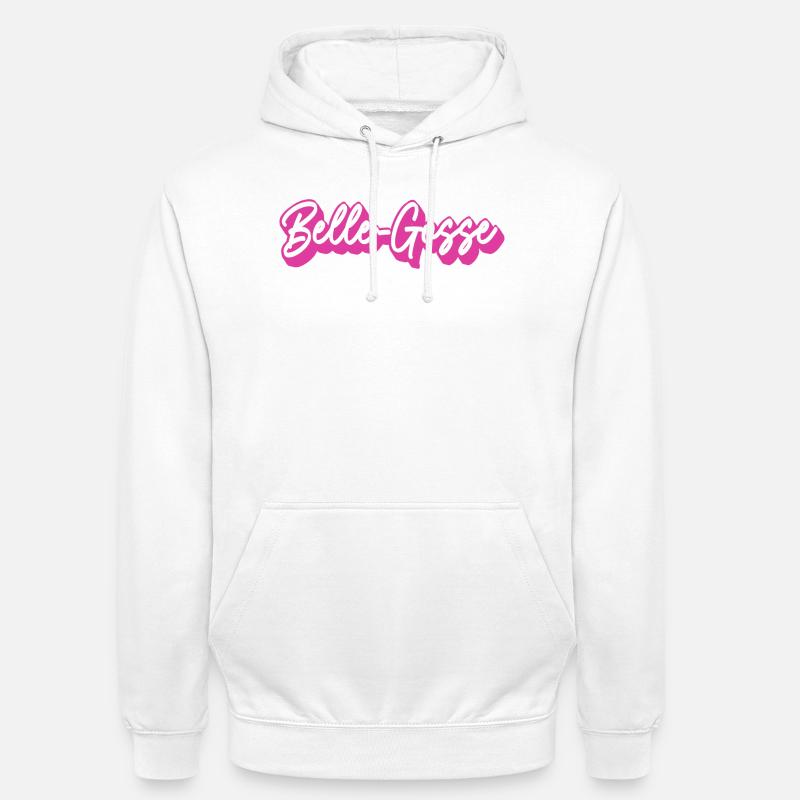 Belle Gosse Script Rose - Sweat-shirt à capuche unisexe - blanc