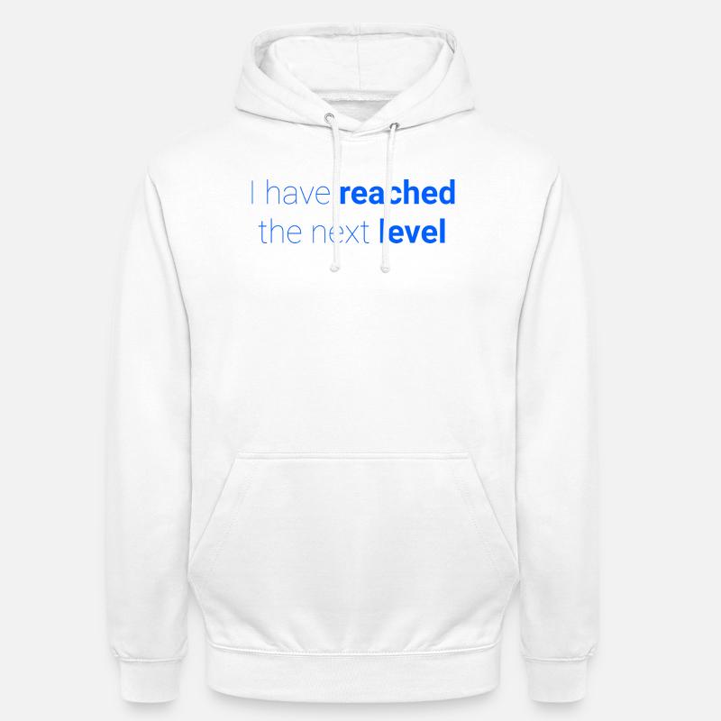 Abstraktes Kontrastmuster zur Selbstdarstellung - Unisex Hoodie - Weiß