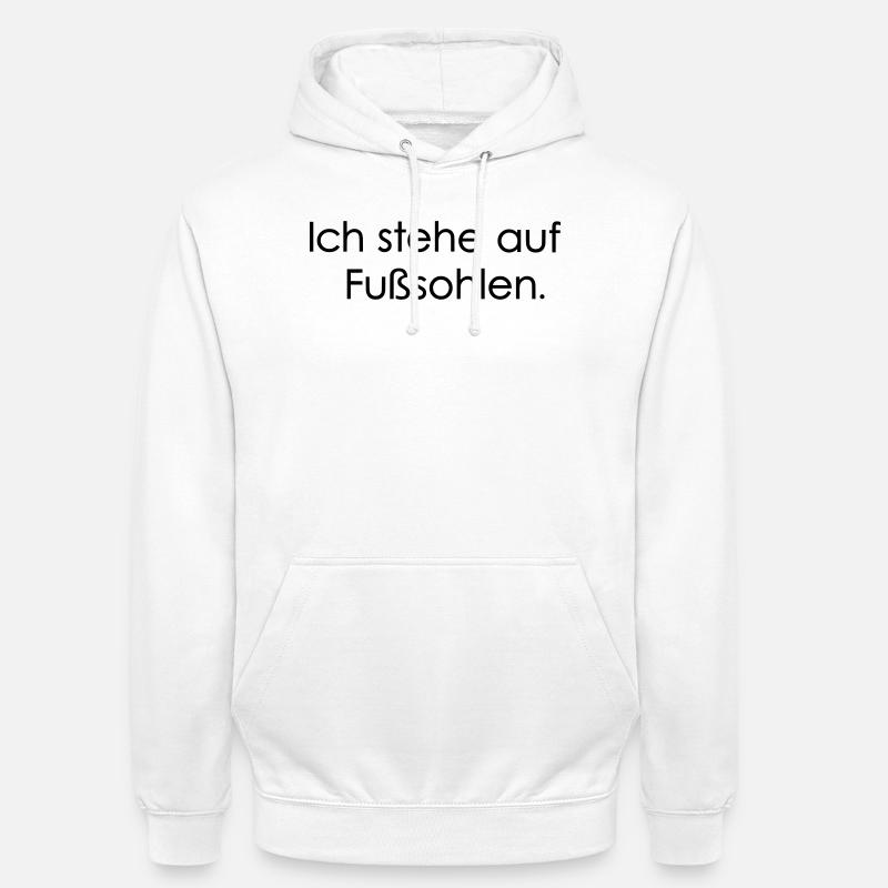 Fusssohlen - Unisex Hoodie - Weiß