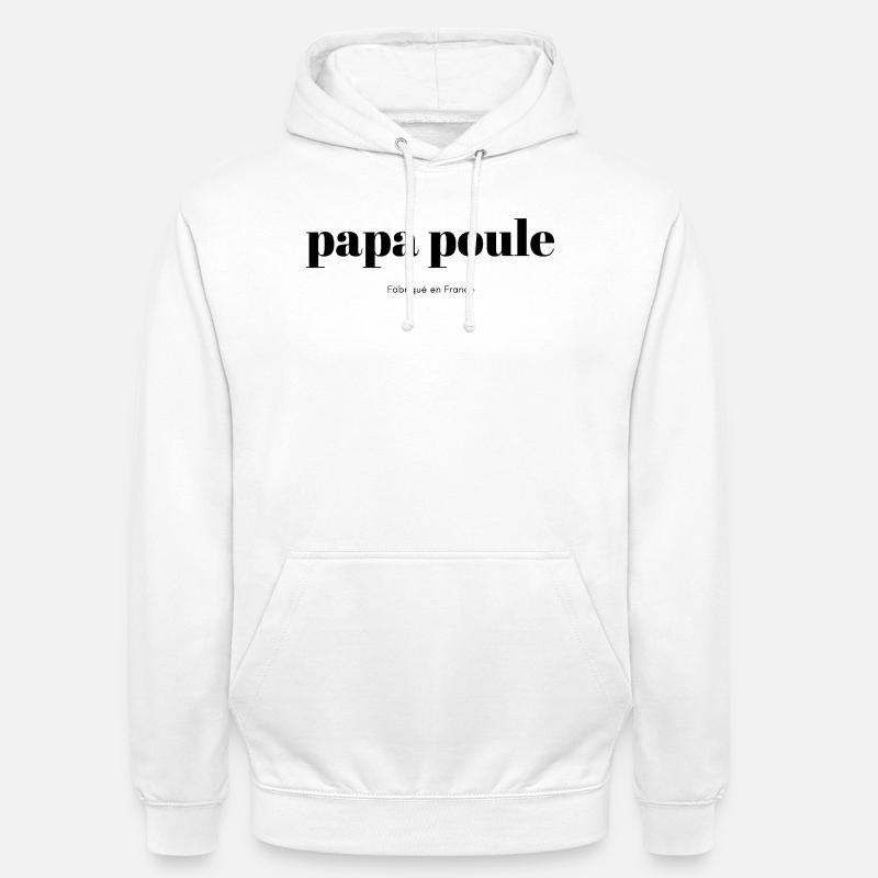 Daddy-Chicken-script - Unisex Hoodie - white