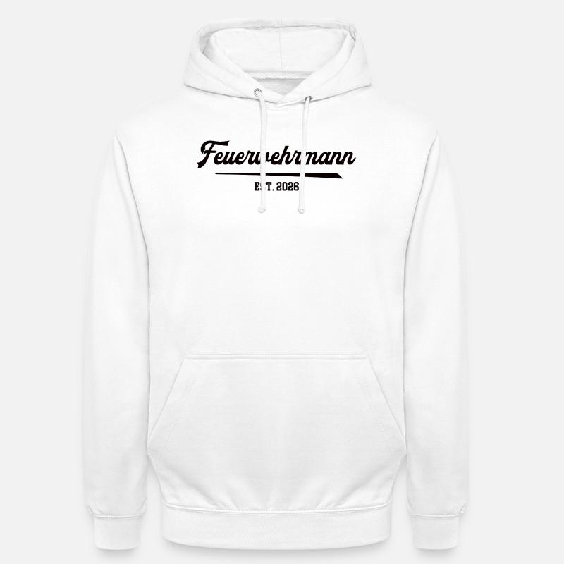 Firefighter 2026 Training Anniversary Fire Brigade - Unisex Hoodie - white