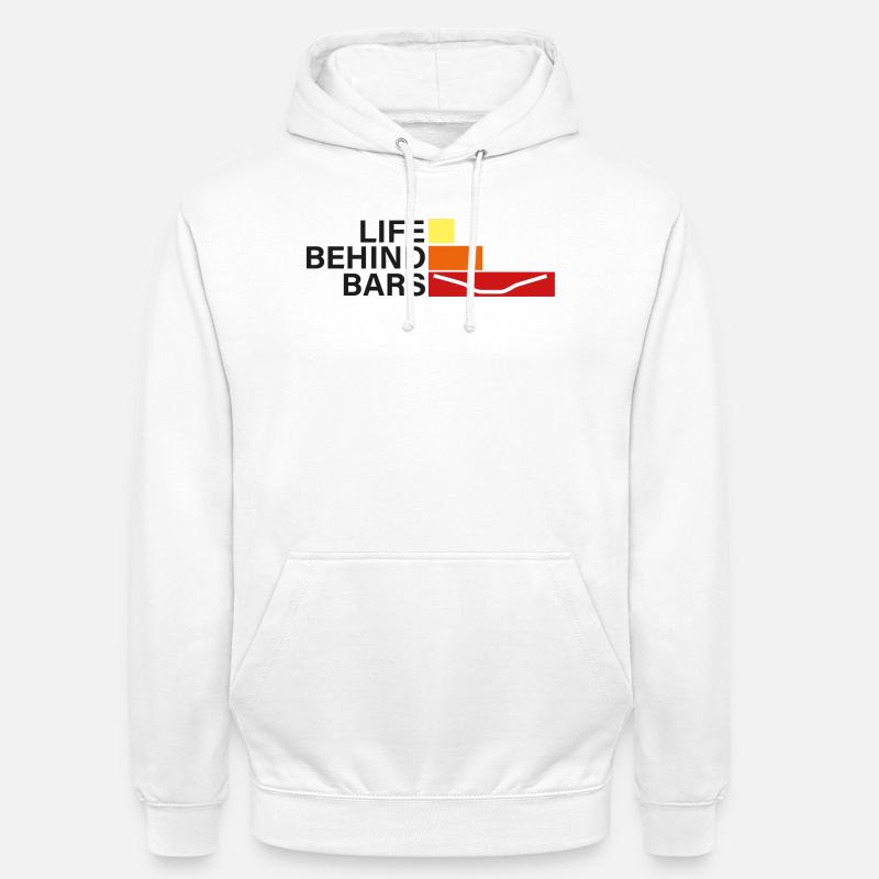 LEBEN HINTER GITTERN Leben hinter Hanteln - Unisex Hoodie - Weiß