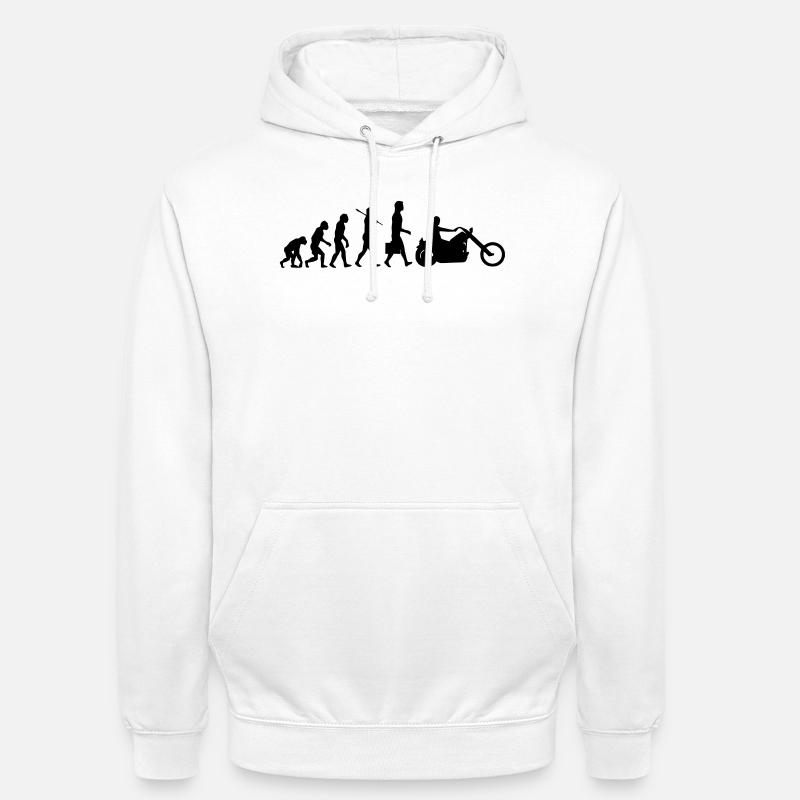 evolution_chopper - Unisex Hoodie - Weiß