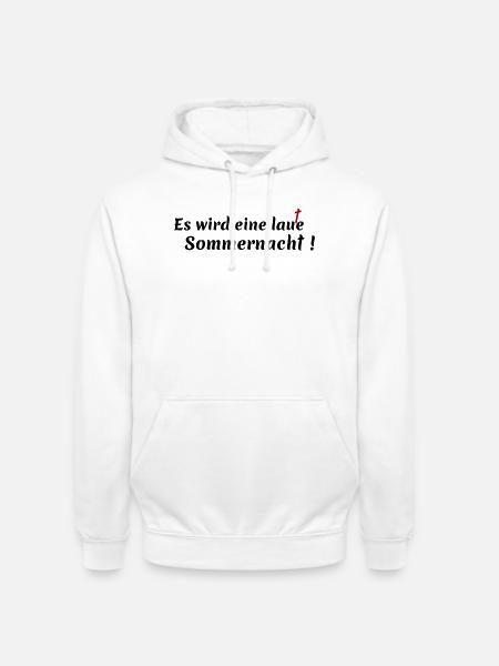 noisy summer night - Unisex Hoodie - white