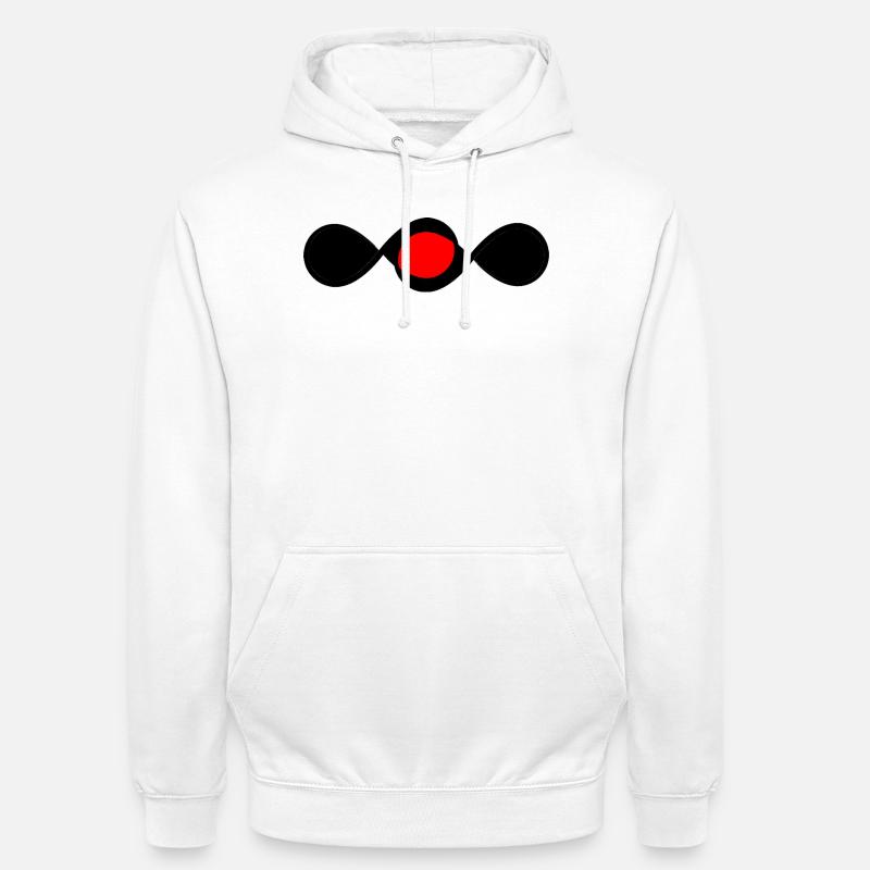 Red Infinity Spotlight - Unisex Hoodie - white