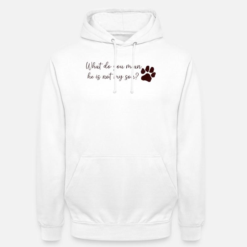 Mamma/Papà Cane - Felpa con cappuccio unisex - bianco