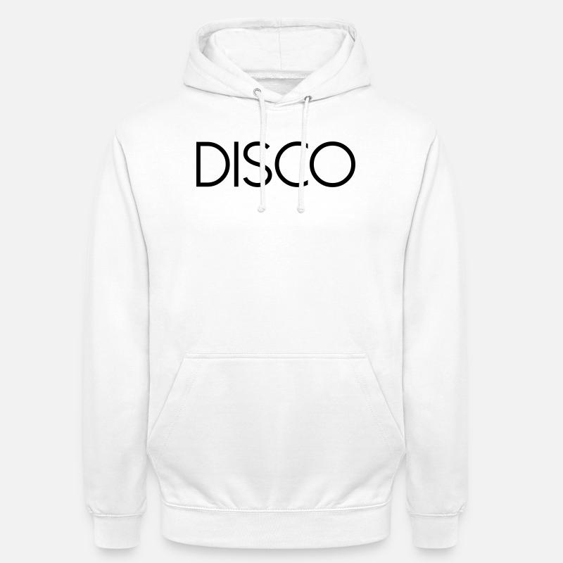 DISCO Diskokugel - Sweat-shirt à capuche unisexe - blanc