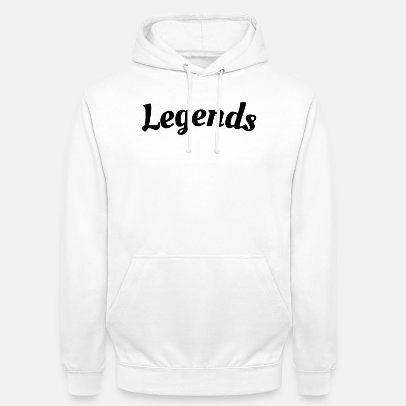 Lettrage Légendes - Sweat-shirt à capuche unisexe - blanc