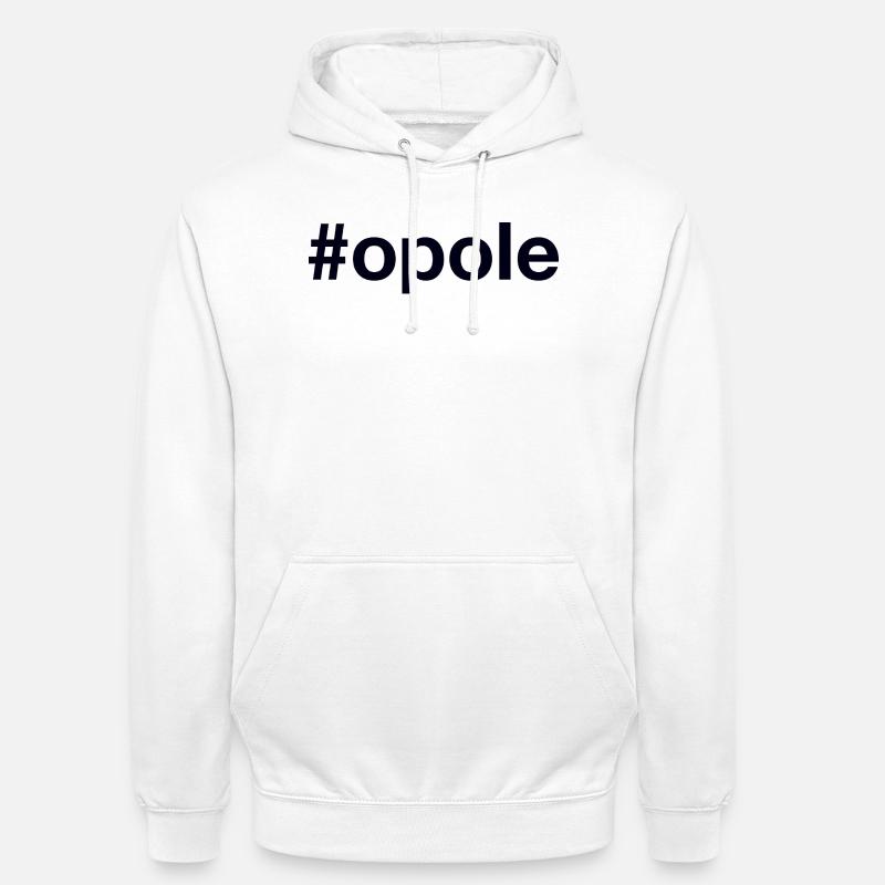 Opole Polska, Pologne - Sweat-shirt à capuche unisexe - blanc