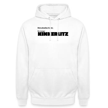 Kinkerlitz - Unisex Hoodie - white - Front - AI Model Male 185 dark (185cm) & AI Model Female 172 dark (172cm)