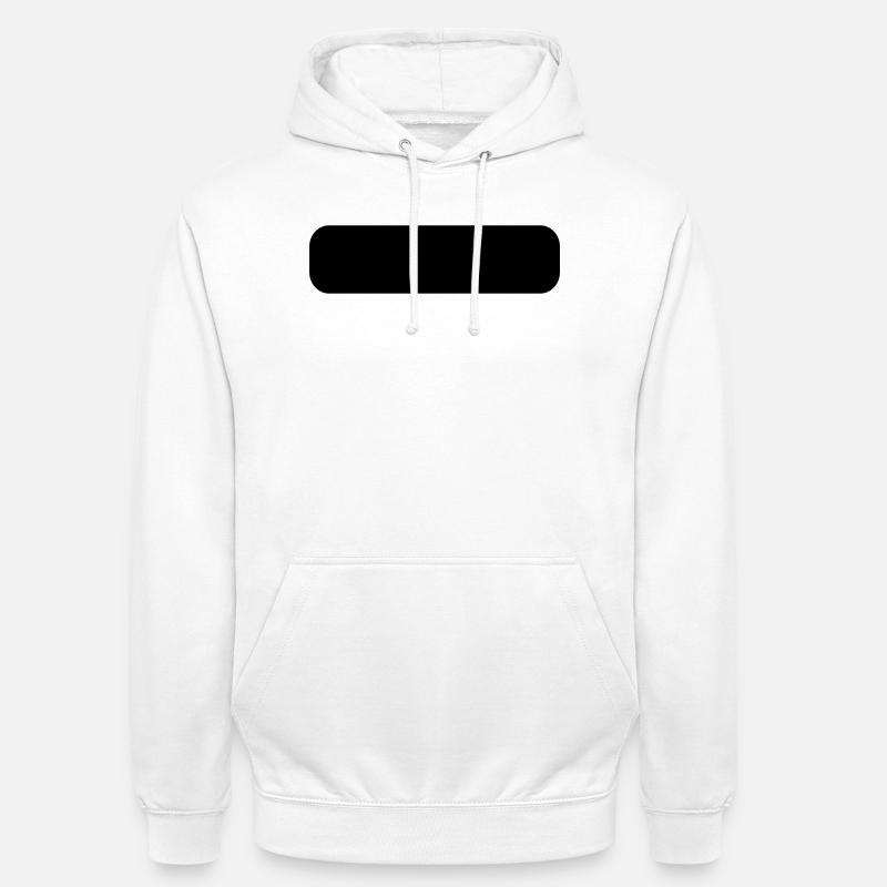 Abgerundetes Rechteck - Unisex Hoodie - Weiß