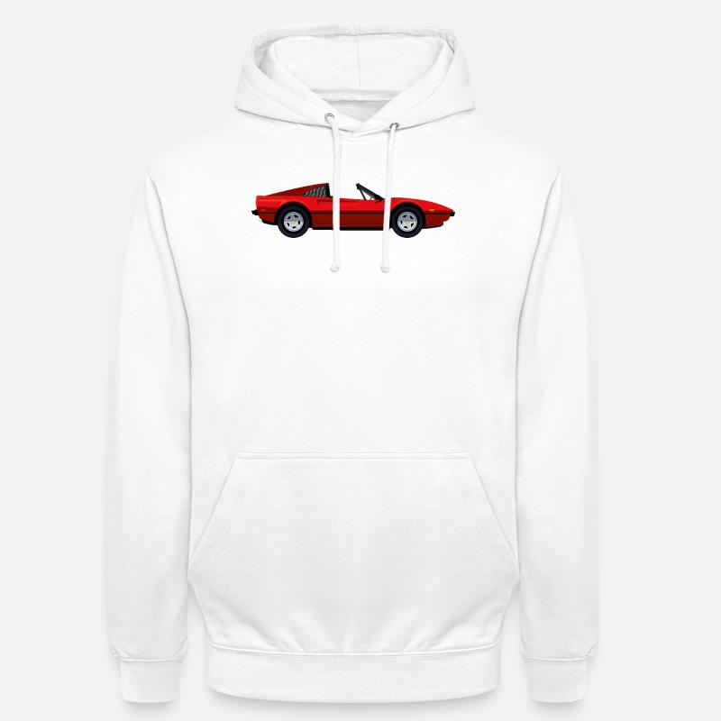 ROTER SPORTWAGEN - Unisex Hoodie - Weiß