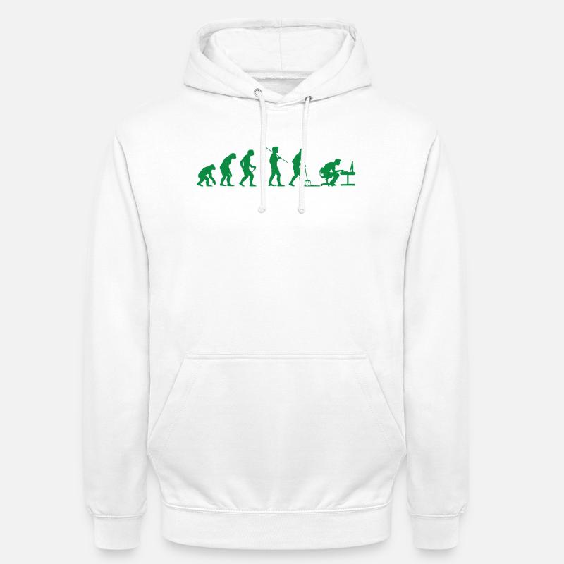 Programmierer Evolution Informatiker Entwickler - Unisex Hoodie - Weiß