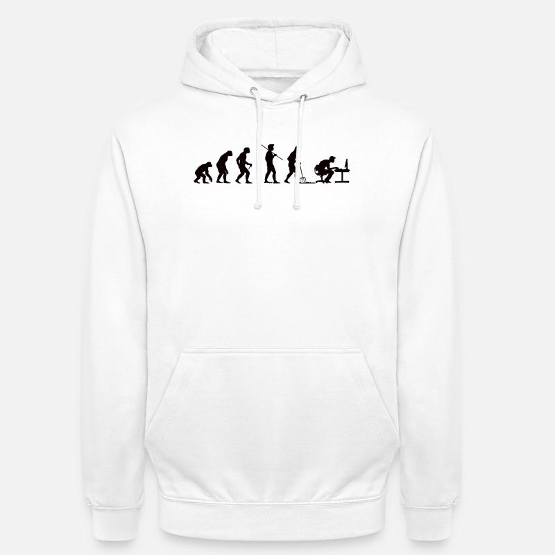 Programmer Evolution Computer Scientist Developer - Unisex Hoodie - white