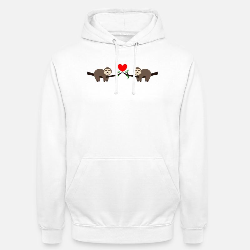 Saint-Valentin, Saint-Valentin, Saint-Valentin - Sweat-shirt à capuche unisexe - blanc
