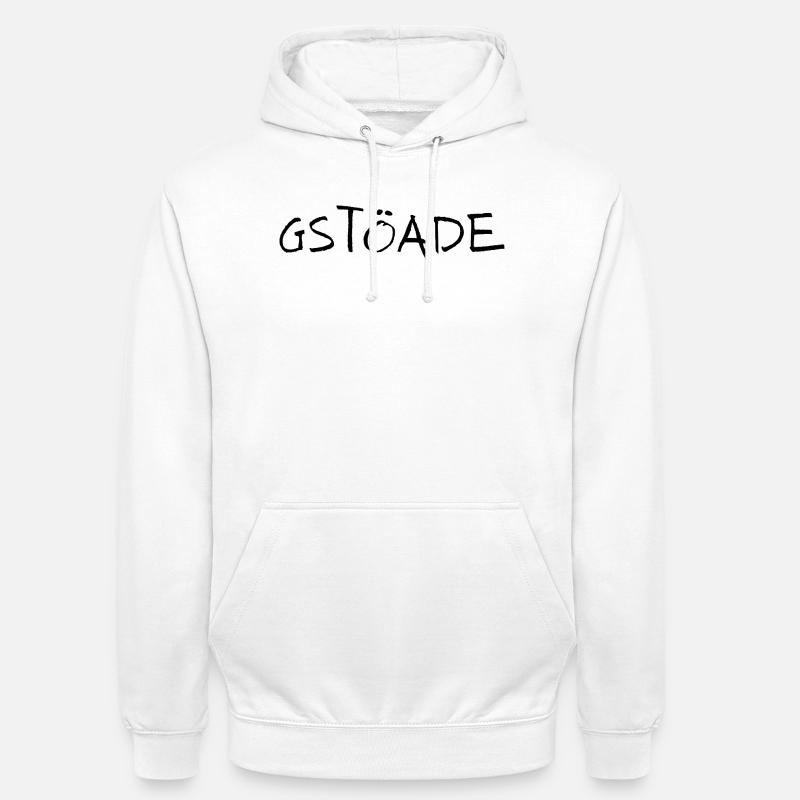 Gstöade - Sweat-shirt à capuche unisexe - blanc