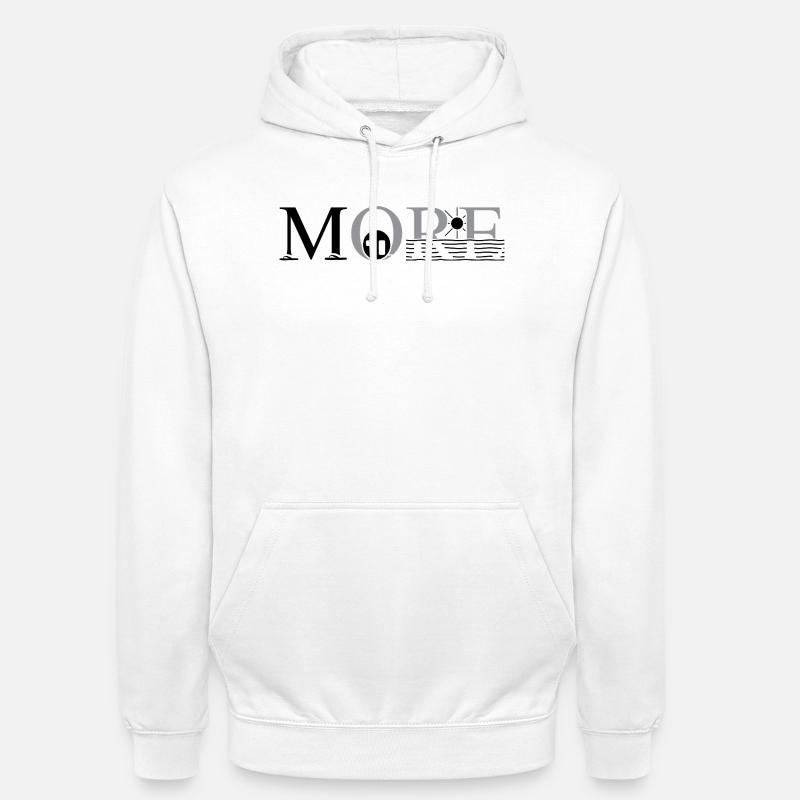 Plus de camping - Sweat-shirt à capuche unisexe - blanc