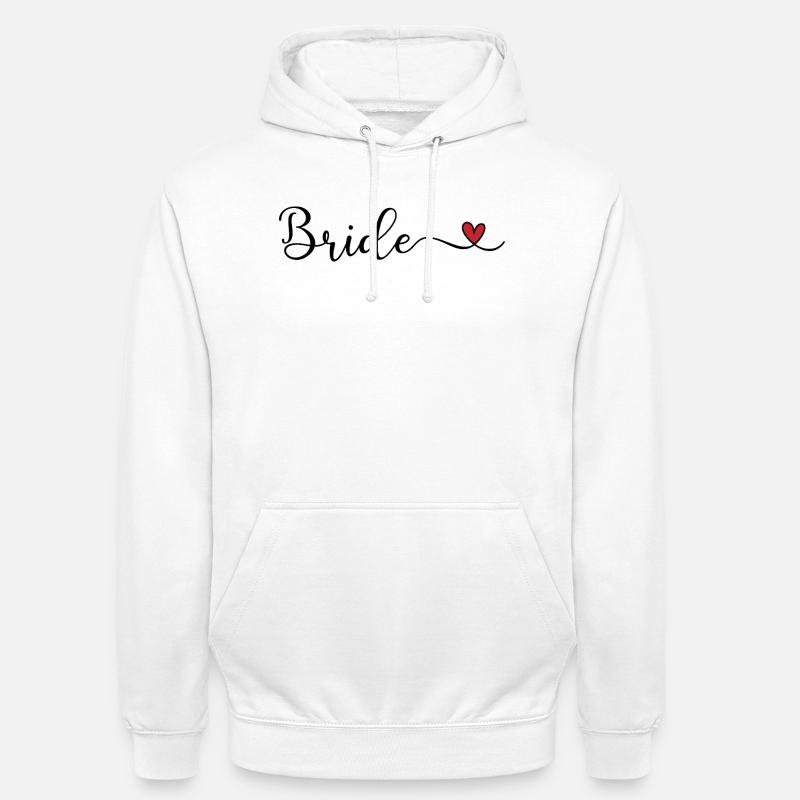 Mariée - Sweat-shirt à capuche unisexe - blanc