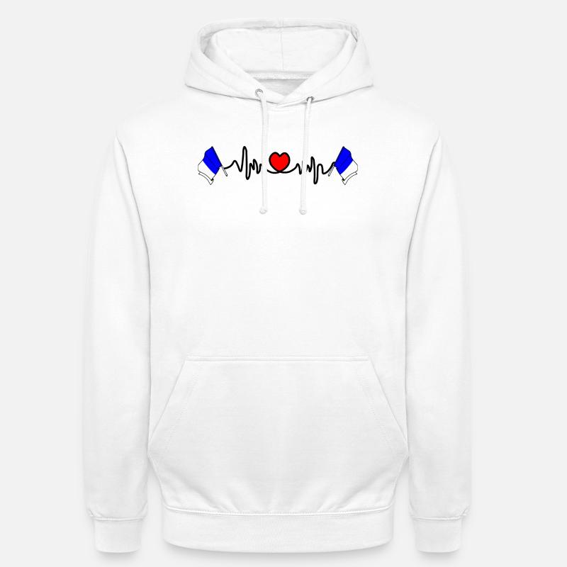 Spa Custom Flagge - Unisex Hoodie - Weiß
