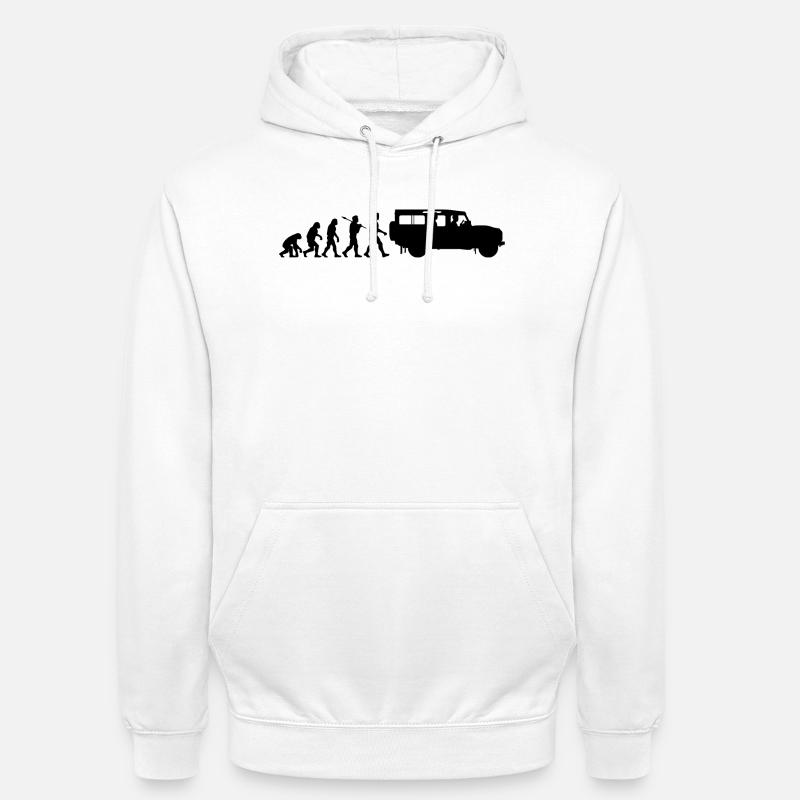 Defender 110 Évolution - Sweat-shirt à capuche unisexe - blanc