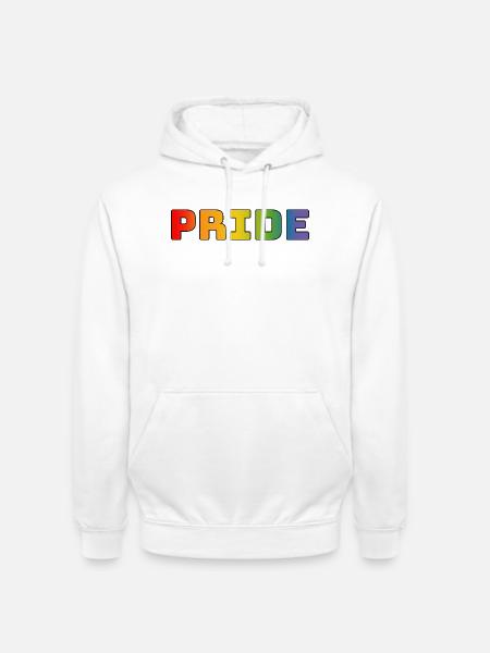 rainbow pride LGBT lgbtqi queer - Unisex Hoodie - white