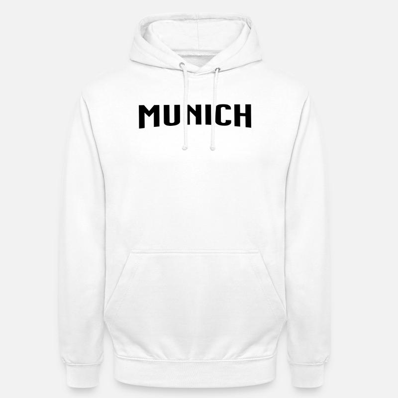 Munich - Sweat-shirt à capuche unisexe - blanc