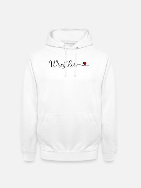 Wrestler mit Herz - Unisex Hoodie - Weiß