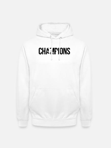champions - Sweat-shirt à capuche unisexe - blanc