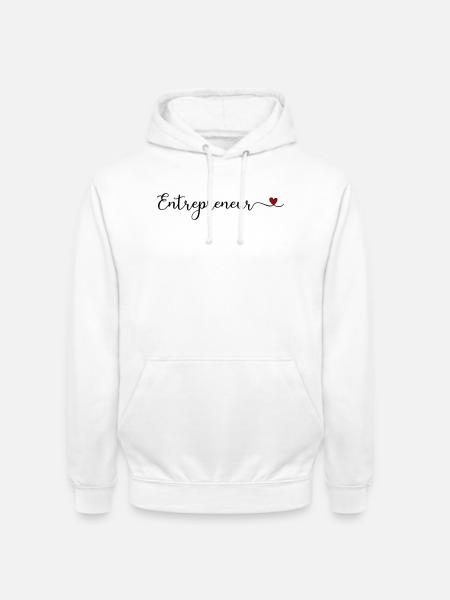 entrepreneur - Sweat-shirt à capuche unisexe - blanc