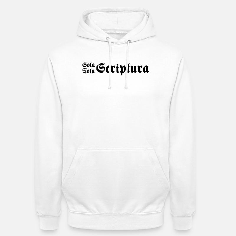 Sola Tota Scriptura Schwarz - Unisex Hoodie - Weiß