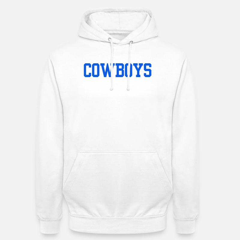 Cowboys - Sweat-shirt à capuche unisexe - blanc