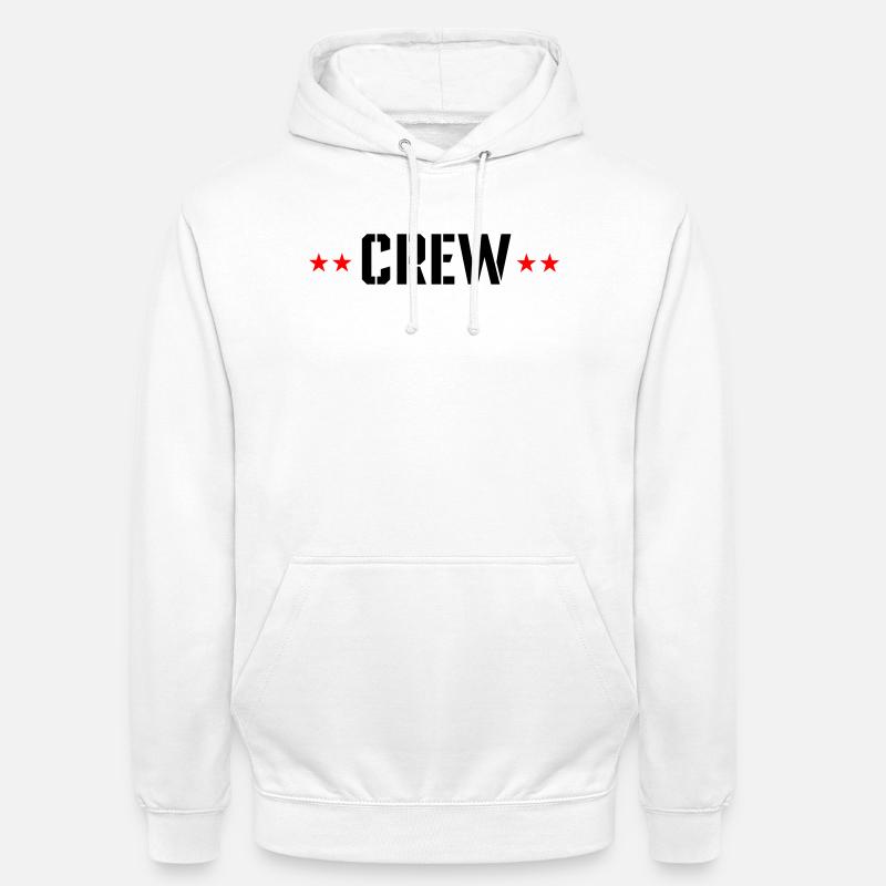 Crew mit Sterne - Unisex Hoodie - Weiß