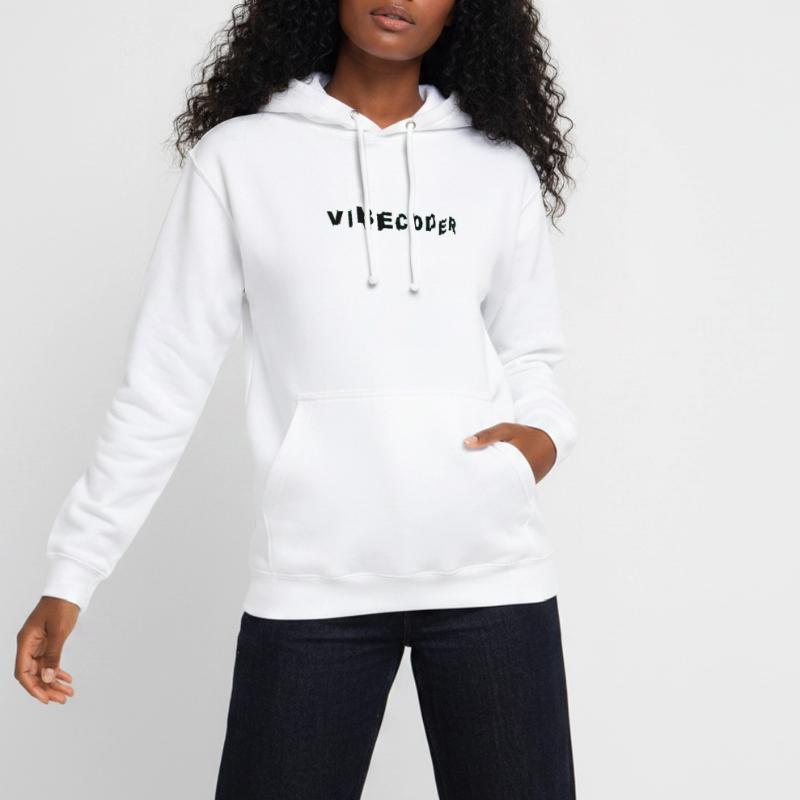 VibeCoder Glitch Neon Unisex Hoodie