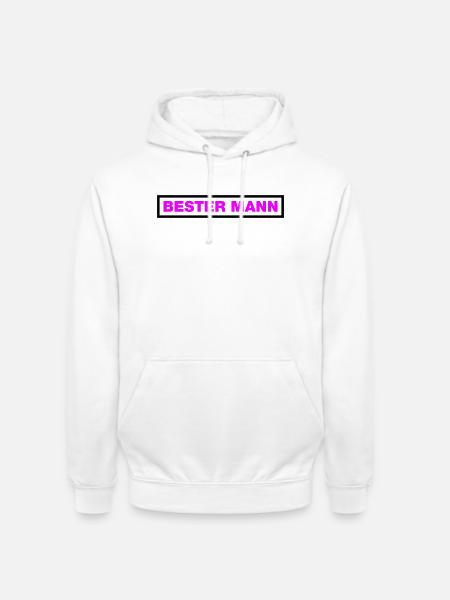Bester Mann - Unisex Hoodie - Weiß