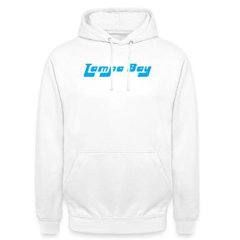 Tampa Bay USA - Unisex Hoodie - Weiß - Vorne - AI Model Male 185 dark (185cm) & AI Model Female 172 dark (172cm)