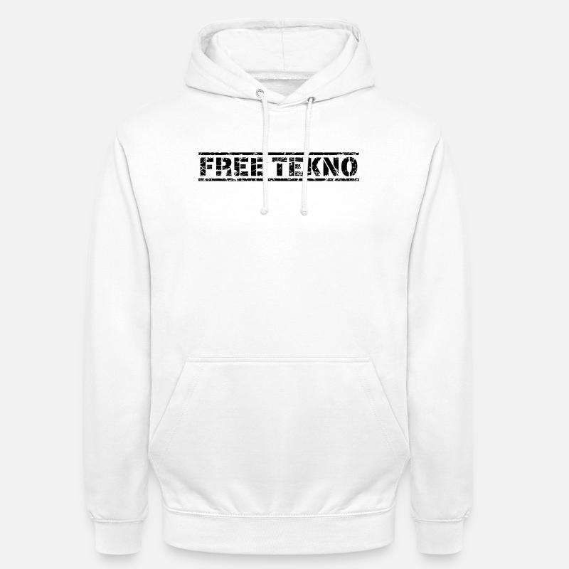 Free Tekno - Unisex Hoodie - Weiß