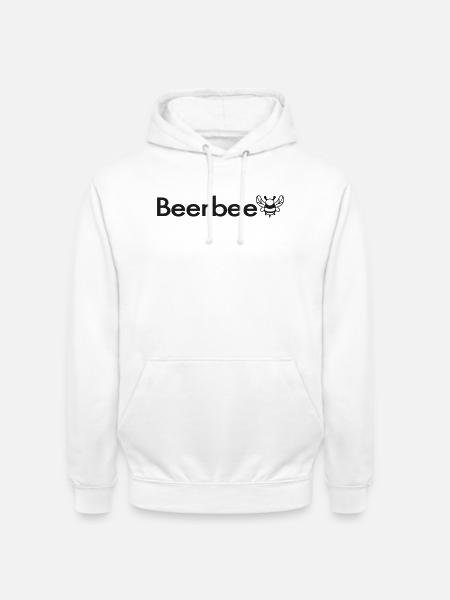 Beerbee Beer Bee Malle Saying TShirt - Unisex Hoodie - white
