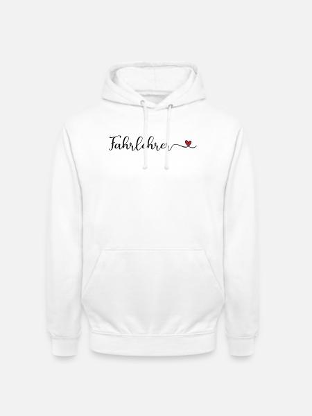 Fahrlehrer mit Herz - Unisex Hoodie - Weiß