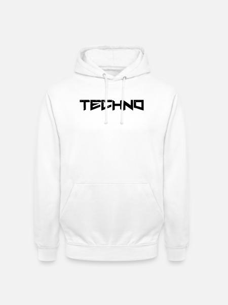 Techno - Unisex Hoodie - white