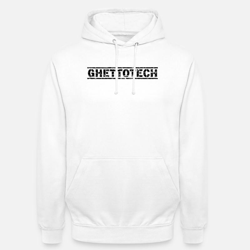 Ghettotech - Unisex Hoodie - Weiß