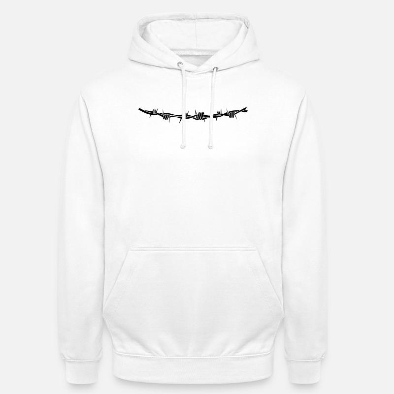 stacheldraht - Sweat-shirt à capuche unisexe - blanc