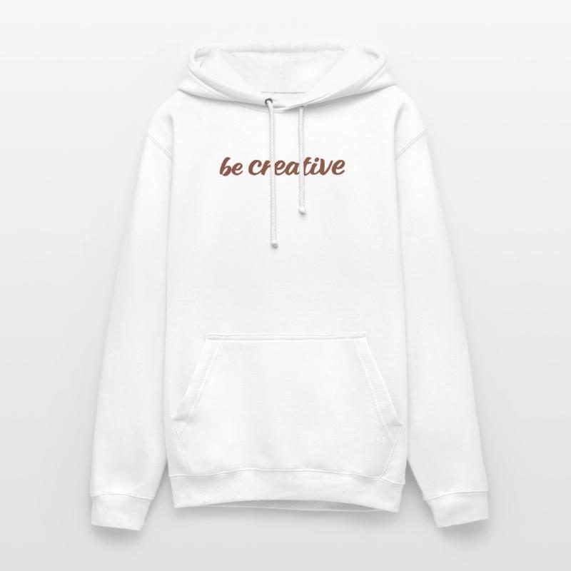 Be Creative Script Brown Unisex Hoodie