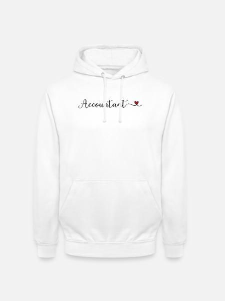 Buchhalter mit Herz - Unisex Hoodie - Weiß