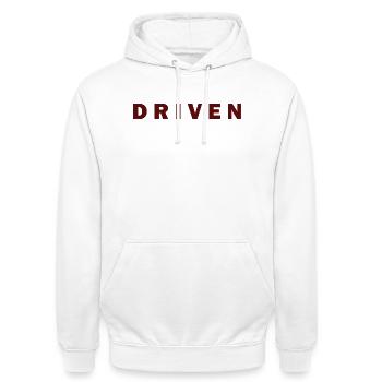 Excès de vitesse pour les propriétaires de voitures créatifs - Sweat-shirt à capuche unisexe - blanc - Devant - AI Model Male 185 dark (185cm) & AI Model Female 172 dark (172cm)